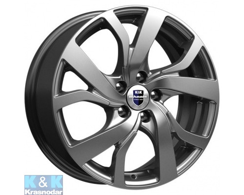 Диск легкосплавный Диск КИК 6x15 5x108 Палермо ET50 CB63.35 Dark_platinum