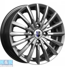 Диск легкосплавный Диск КиК Акцент (КС641) 5.5x14 4x100 ET45 D56,6 Алмаз черный
