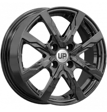 Диск легкосплавный Диск Wheels UP Up122 6x15 4x100 ЕТ40 D60.1 Черный глянцевый